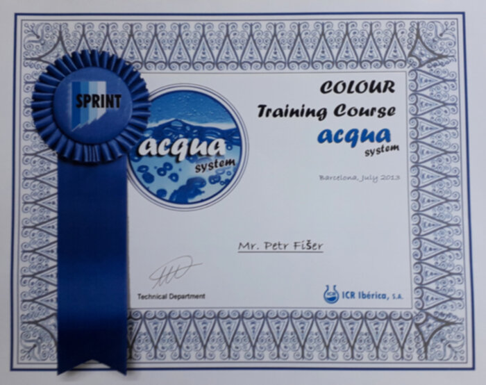 Certifikát Acqua